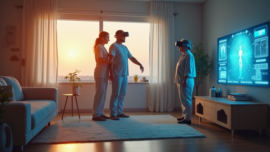 Piso adaptado para rehabilitación postictus