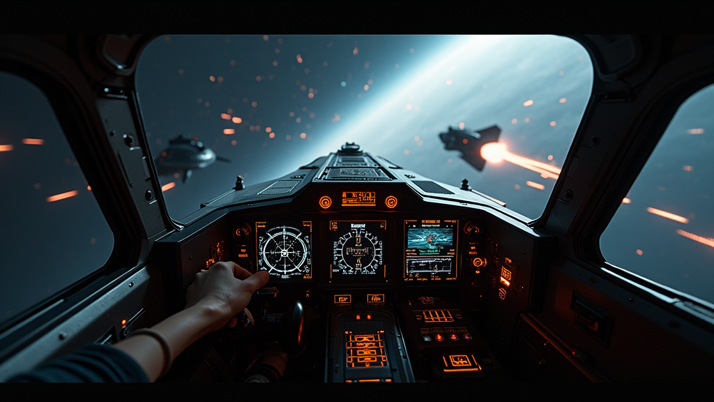 Cockpit de Hunternet Starfighter
