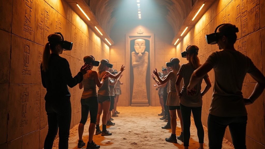 Experiencia de realidad virtual en grupo