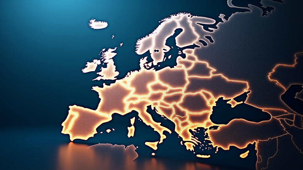 Gráfico abstracto mostrando crecimiento y conexión de datos