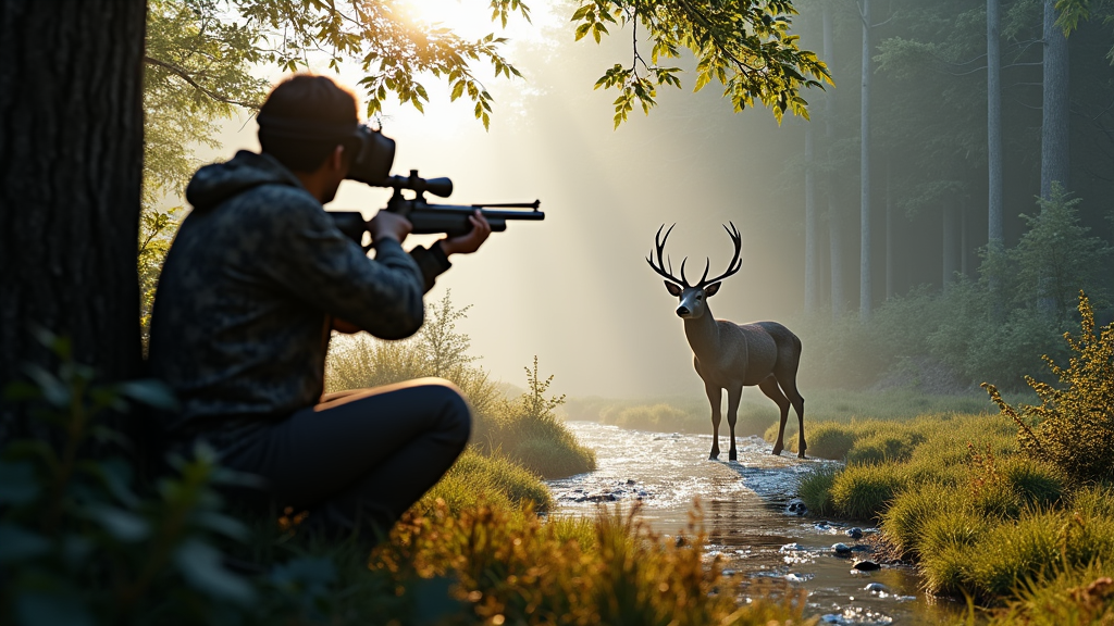 Un ciervo en el bosque
