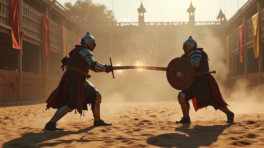 Combate medieval con espadas en Death Duel VR