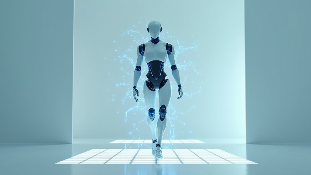 Ilustración conceptual del Robot Humanoide Adam