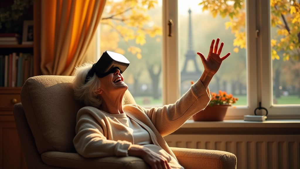 Ilustración de un elefante en un artículo sobre el proyecto de VR para mayores en la Residencia Santísima Trinidad