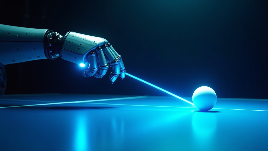 Brazo robótico ABB jugando como Robot Tenis de Mesa