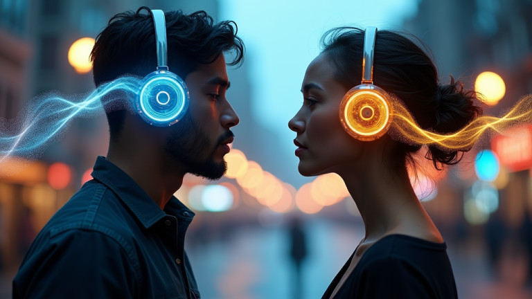 Auriculares IA traducción espacial