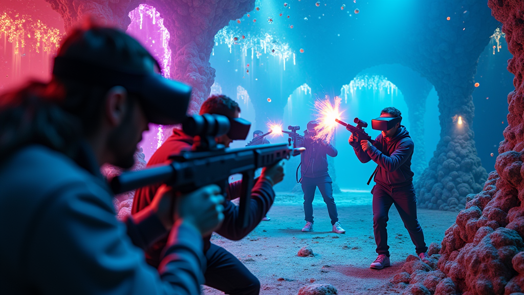 Escenario Underwater de Smash Point - Paintball Virtual Barcelona