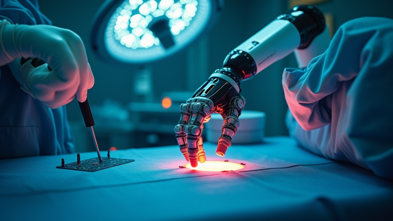 Robótica Quirúrgica IA Impresión 4D