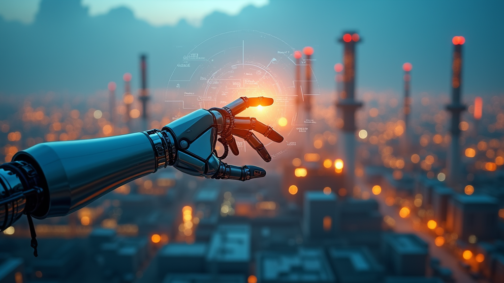 Ilustración de la integración de la robótica avanzada en la industria, un tema clave de la Mesa Redonda Robótica Industry Live.