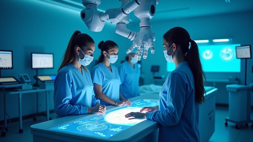 El robot quirúrgico Da Vinci representa innovación y precisión, fundamental para la Acreditación Enfermeros Da Vinci Ceuta y el futuro de la cirugía.