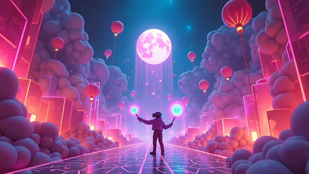 Impactantes efectos visuales en Groovy Labs, fundamental para las opiniones de este sandbox musical.