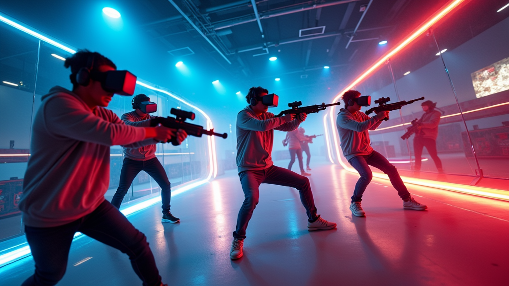 Variedad de armas y movimientos disponibles en el juego Hyper Dash realidad virtual