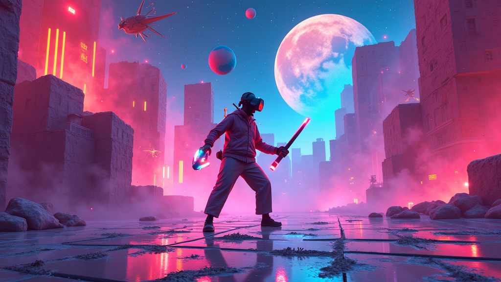 Opciones de personalización en Groovy Labs, un punto clave en las opiniones de este sandbox musical VR.