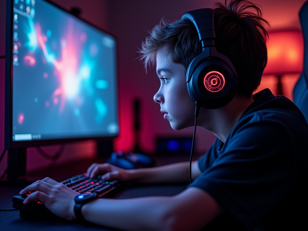 Gamer usando los auriculares Trust Gaming GXT 415 Zirox