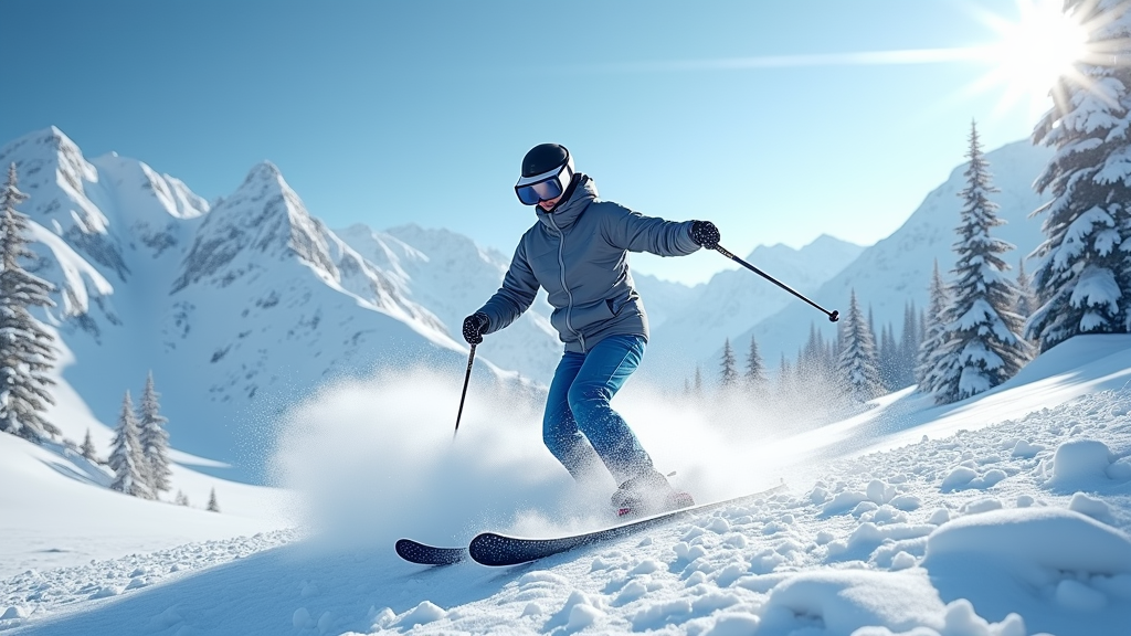 Comparativa entre esquí real y la simulación de esquí virtual Fancy Skiing VR en Barcelona