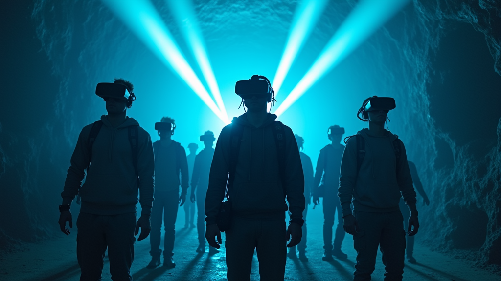 Escena del escape room JUMPERS VR en Virtua Barcelona