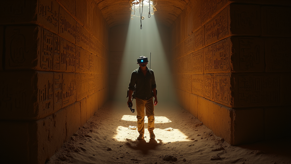 Exploración de tumba antigua en Forewarned Terror VR