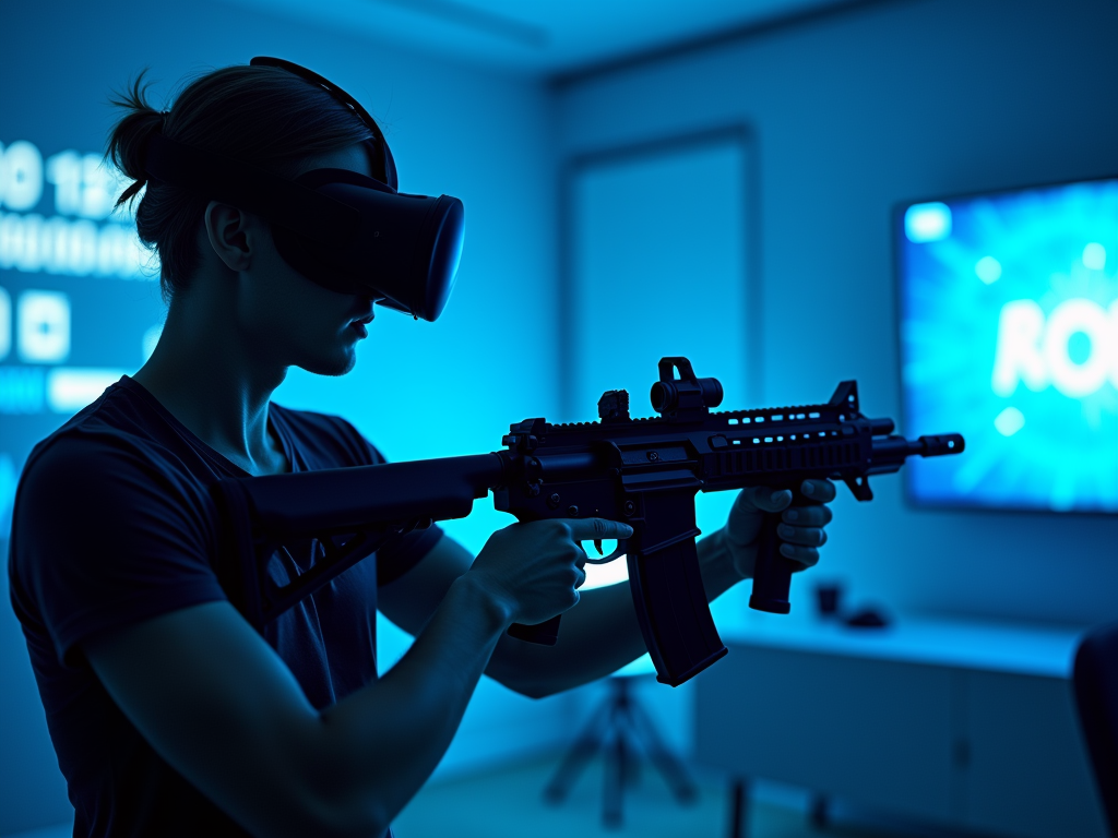 Usuario mejorando su puntería con la Culata Magnética VR