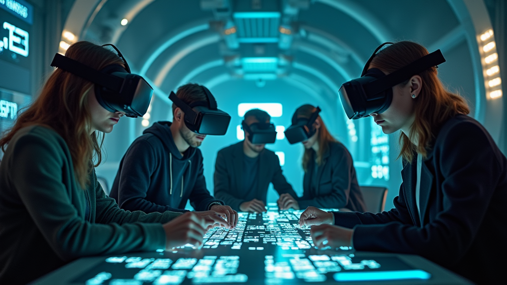 Sala de realidad virtual en Virtua Barcelona preparada para el Escape Room VR Mission Sigma