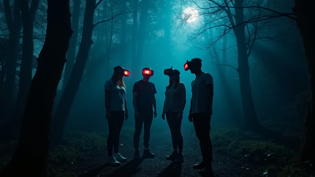 Escena de terror inmersivo en Sanctum, el escape room de miedo VR de Virtua Barcelona