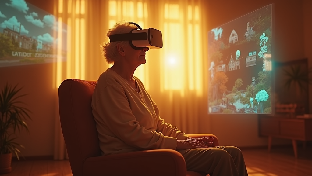 Ejemplo de Realidad Virtual para Terapia de Alzhéimer en Reus mostrando un elefante en un entorno virtual