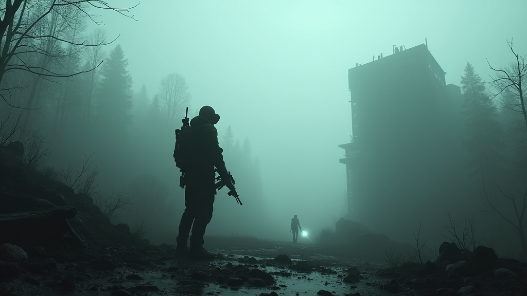 Combate tenso contra un Mimic en Into the Radius VR, parte de nuestro análisis de su jugabilidad