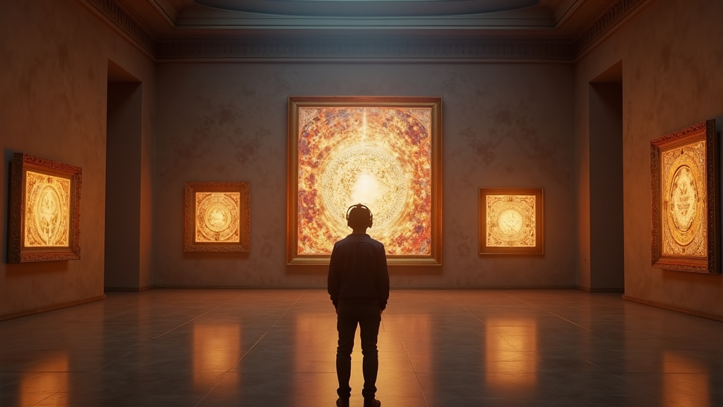 Representación virtual del interior del Museo Eduardo García Benito VR