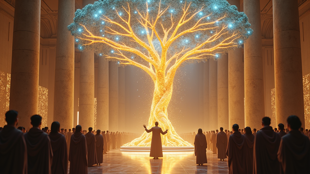 Ilustración conceptual de la agilidad y adaptación del ecosistema emprendedor español frente a los avances de la inteligencia artificial y su impacto.