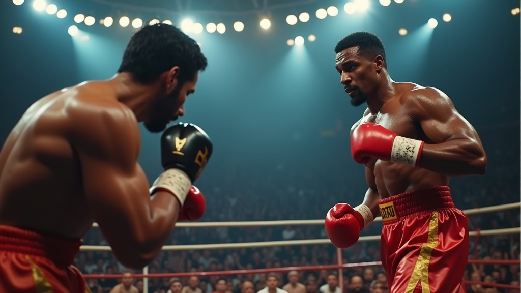 Adonis Creed lanzando un potente golpe durante nuestro análisis de Creed Rise to Glory VR