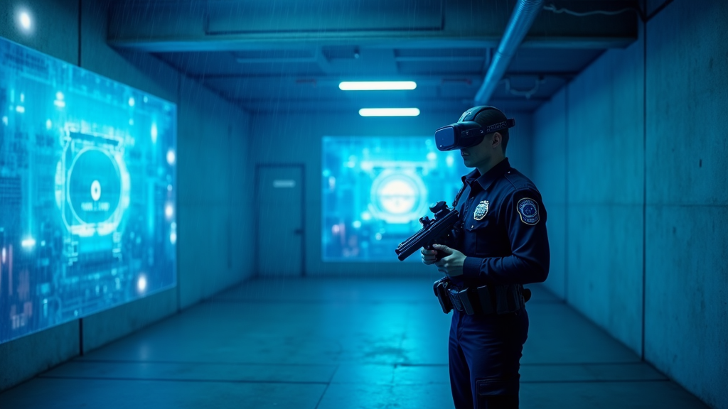 Concepto tecnológico para la Galería tiro virtual policía Boadilla