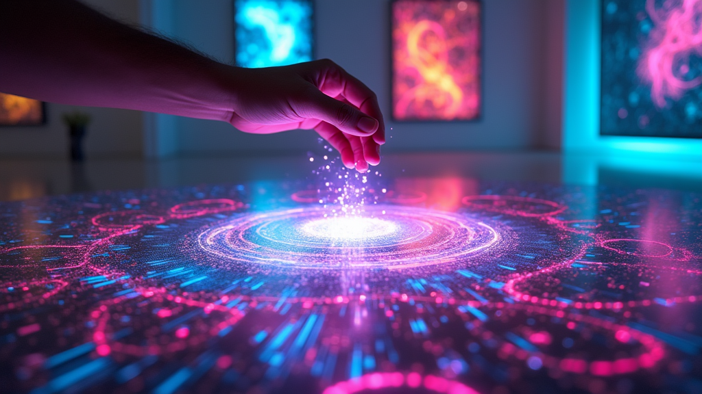Obra de arte influenciada por inteligencia artificial generativa en la exposición de Granada