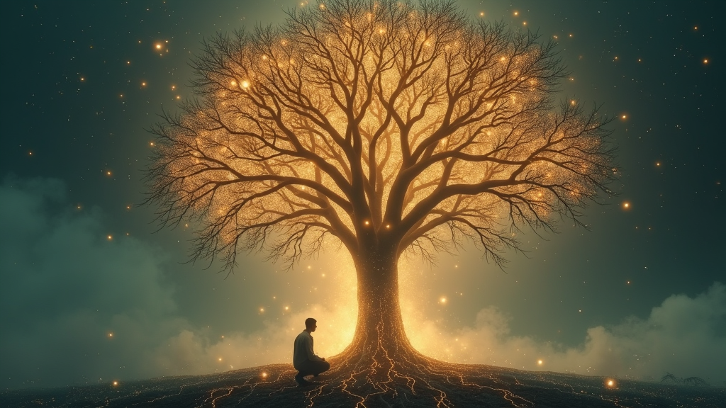 Un koala en un árbol, representando la IA especializada que accede a nichos de información controlados, una estrategia para abordar las limitaciones IA acceso datos externos.