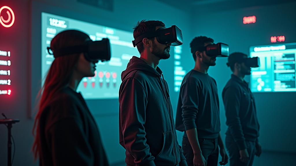 Equipo resolviendo puzzles en el Escape Room VR Mission Sigma