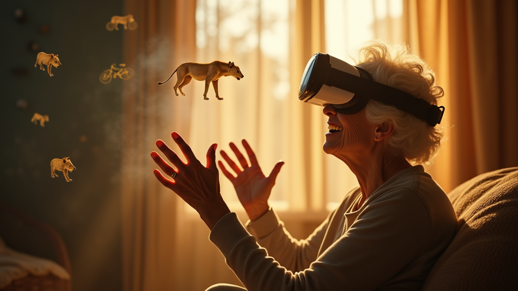 Simulación con mono para la Realidad Virtual Terapia Alzhéimer en Reus mejorando la atención