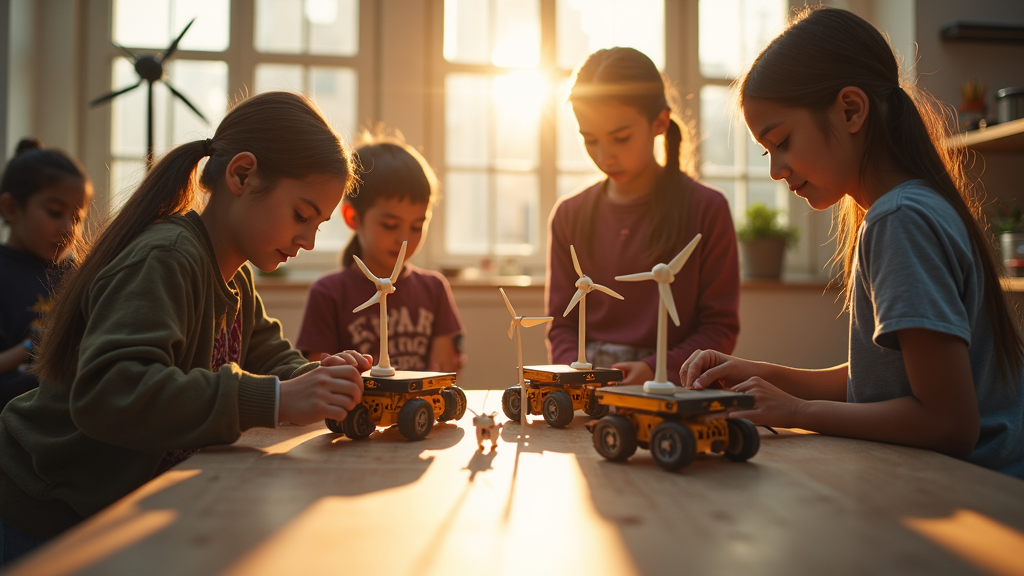 Jóvenes en Talleres Robótica Solar Sostenible: aprendizaje interactivo de energías renovables y robótica