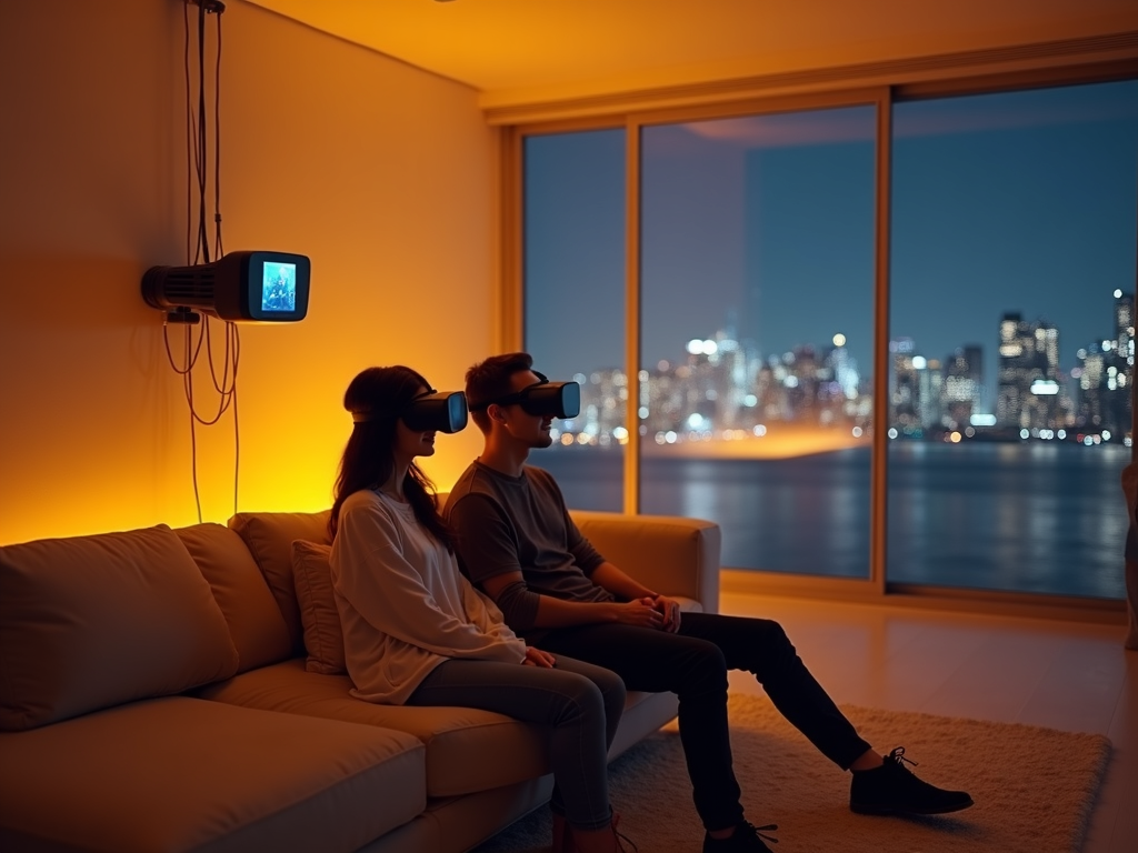 Usuarios disfrutando de una experiencia VR inmersiva con el sistema de gestión de cables KIWI design VR Cable Management