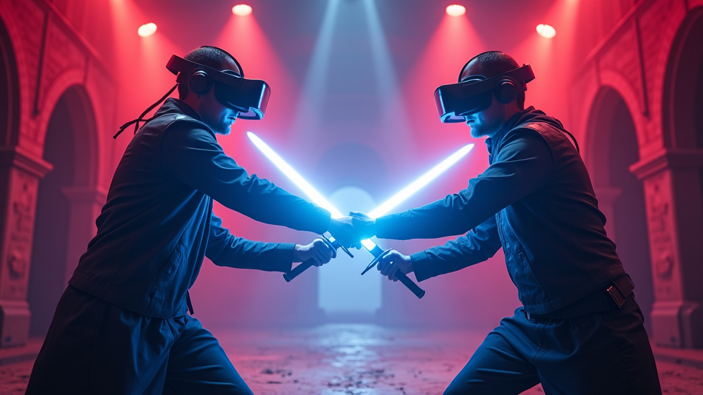 combate espadas realidad virtual