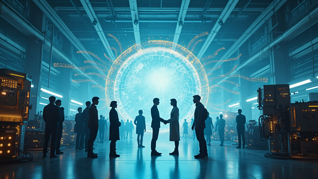 Firma de la Declaración de Barcelona sobre Robótica y Automatización en DFactory Barcelona, un hito para la industria global.