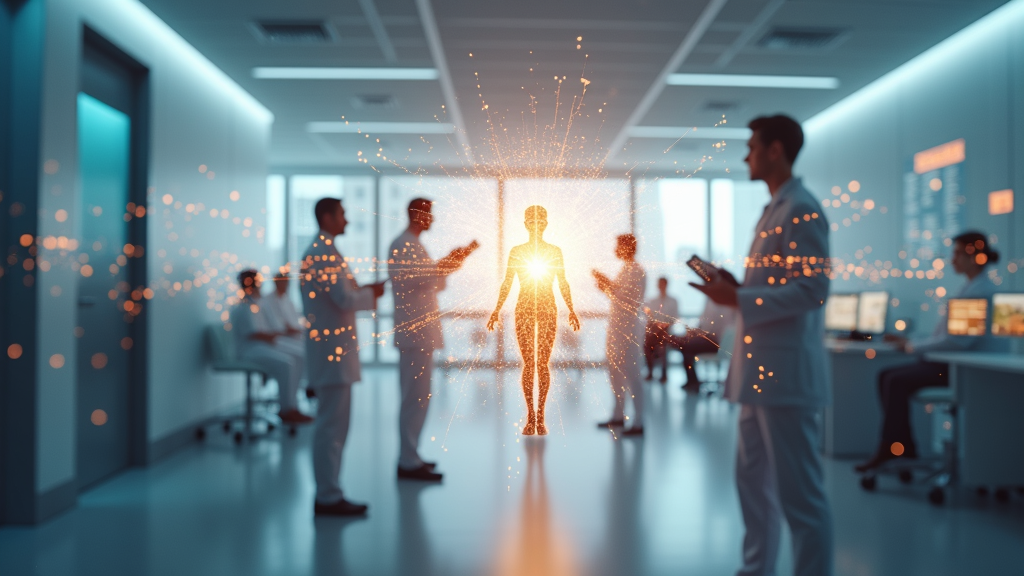 Liderazgo y visión estratégica para implementar la IA en sanidad, destacado en el Informe Robótica Sanitaria IA.