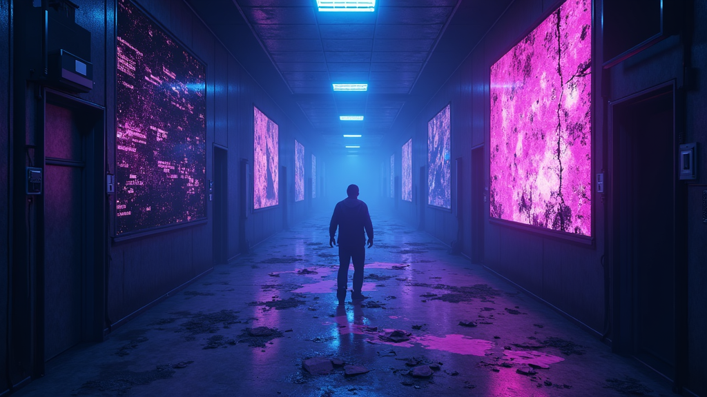 El antagonista Daemon en Data Rot, crucial para entender el horror estilizado que se analiza.