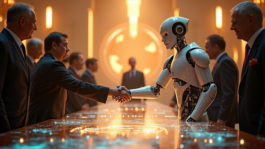 Panel de expertos debatiendo sobre el futuro de la robótica y automatización en el evento de la Declaración de Barcelona.