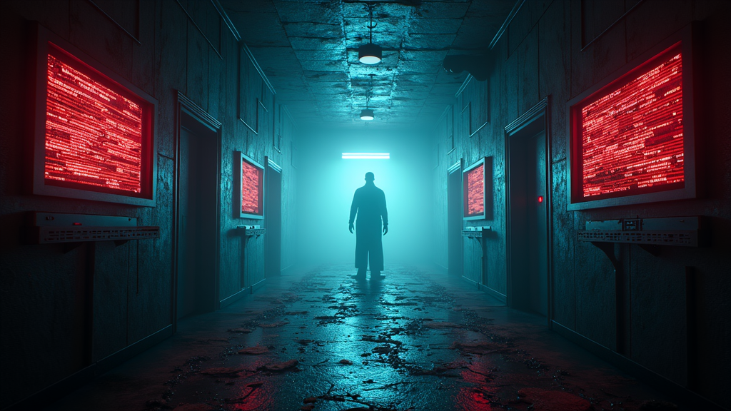 Captura de la interfaz de Data Rot, ejemplo clave de su propuesta de horror estilizado en este análisis.