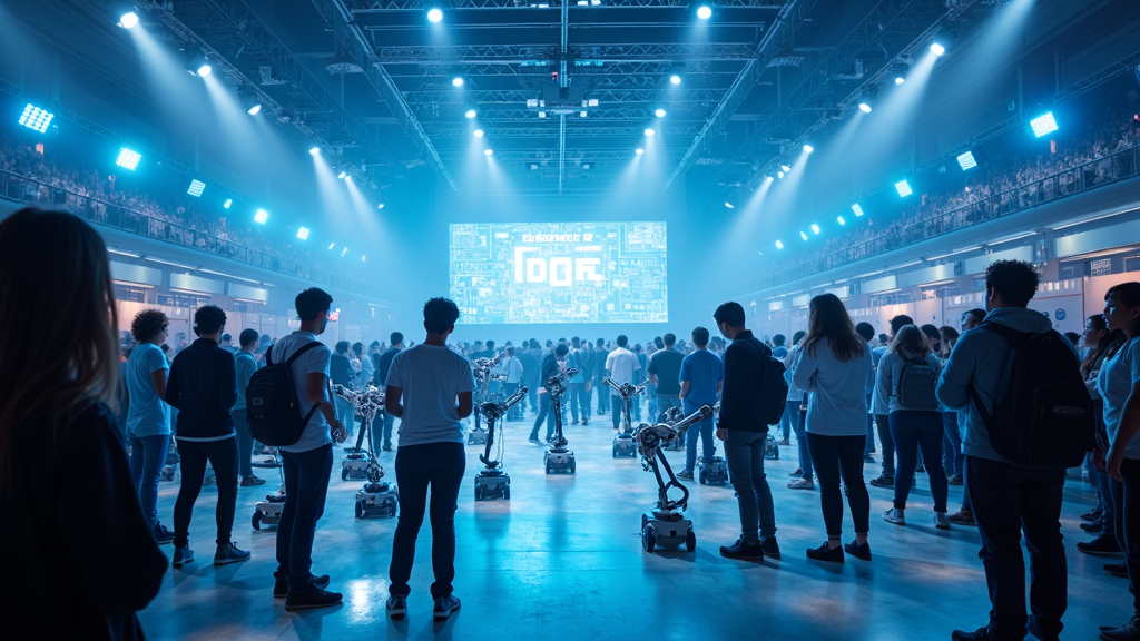 Delegación del estado Lara celebrando su éxito en la Lara Jornada Robótica Nacional 2025, demostrando el potencial de la robótica educativa en Venezuela