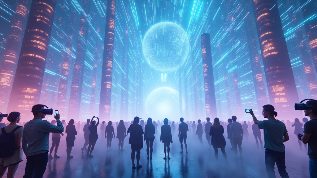 Usuario probando cómo quedaría un sofá en su salón usando una aplicación de realidad aumentada para retail.