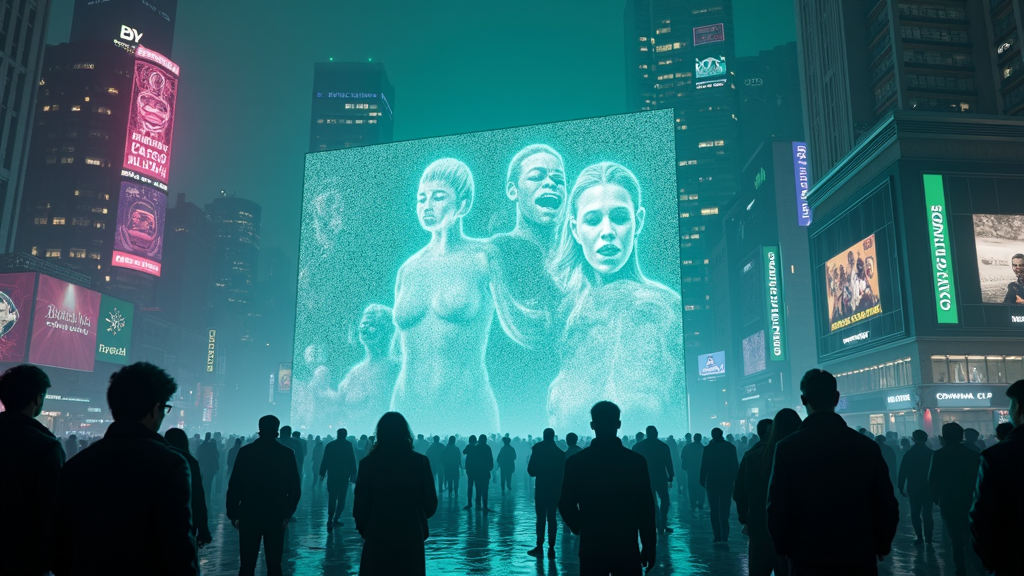 Ilustración de IA generativa que muestra un tigre emergiendo de una pantalla, simbolizando el impacto de la IA racista en redes sociales.