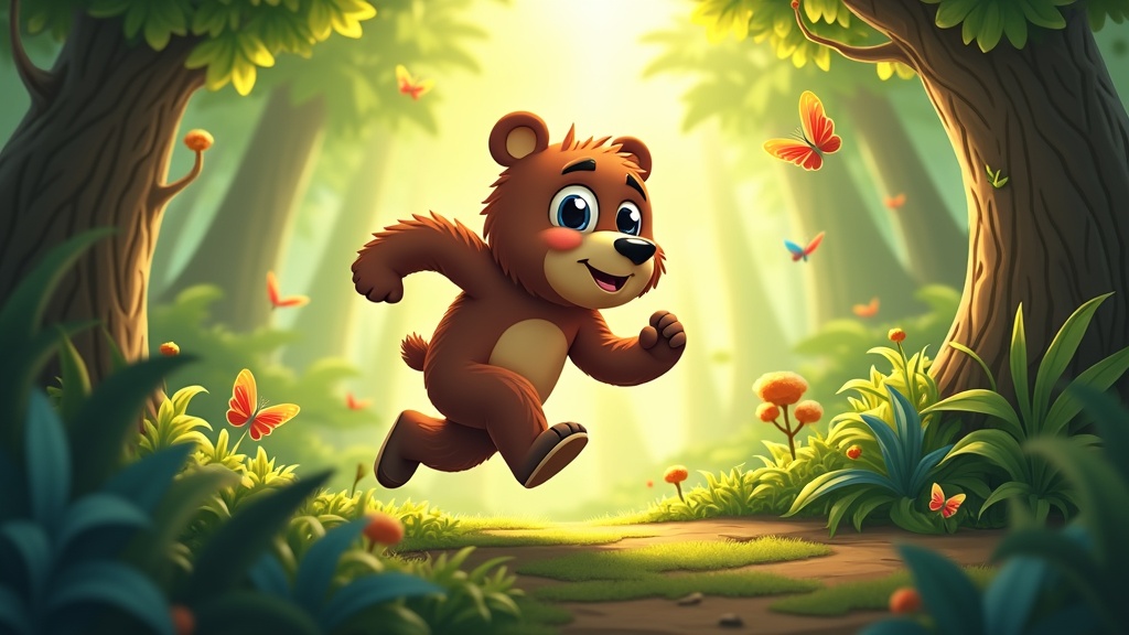 Momento de acción en Bearly Escape donde la precisión en las plataformas es crucial.
