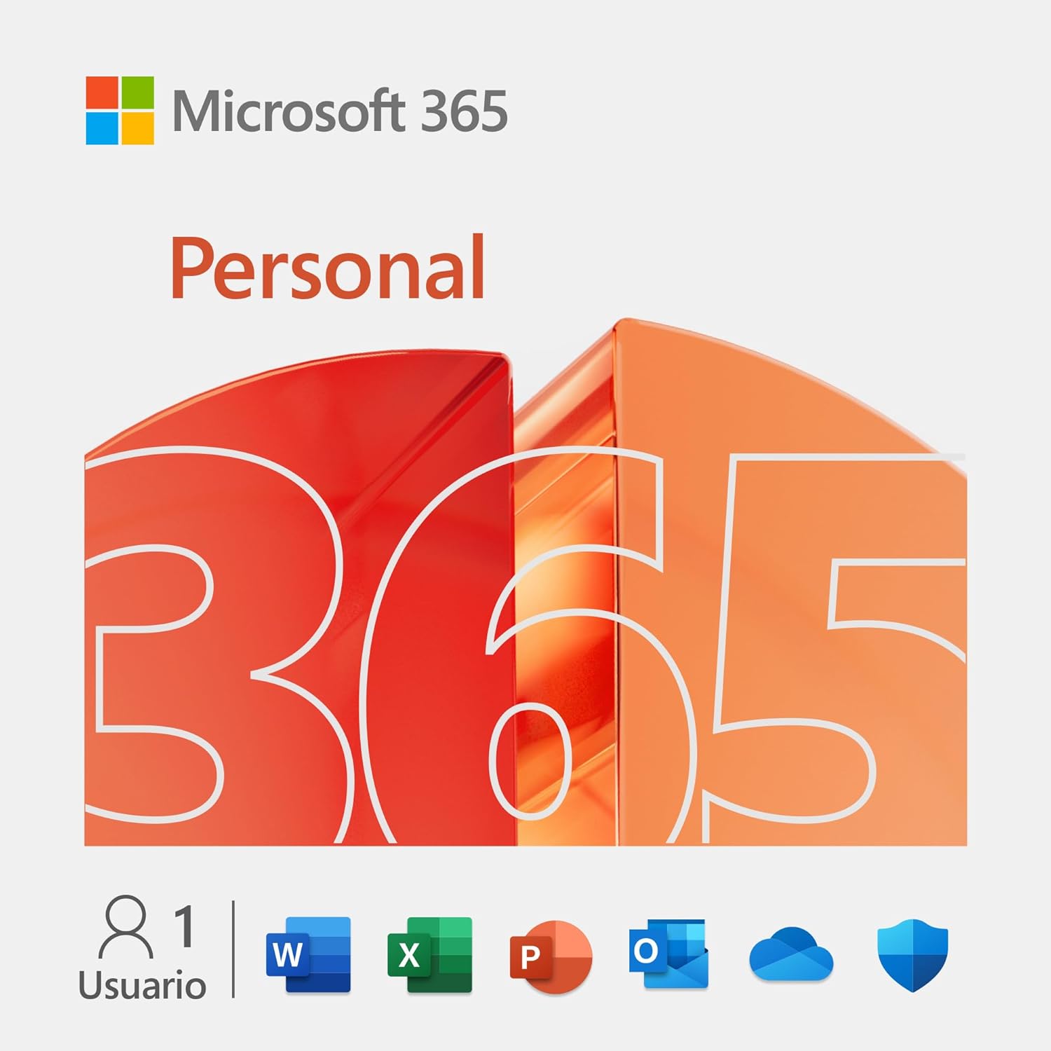Banner promocional de Microsoft 365 Personal con el logo de Office y un botón de compra.