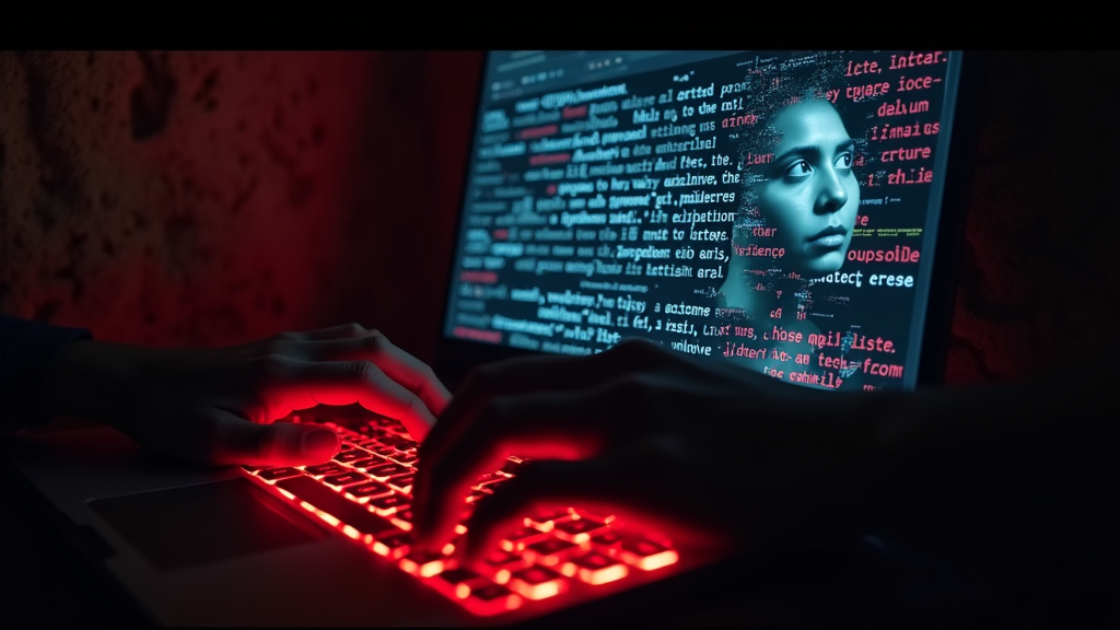 Ilustración de un león rugiendo generado por IA, como metáfora del poder y peligro de la IA racista sin control.