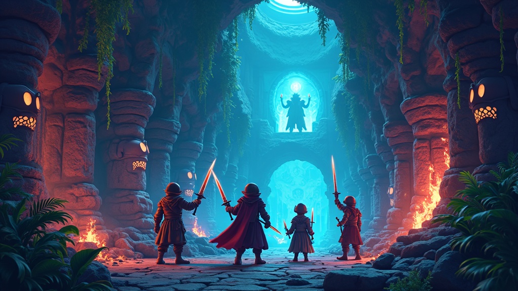 Combate visceral contra un esqueleto en Pixel Dungeon VR, una de las mecánicas clave del juego.