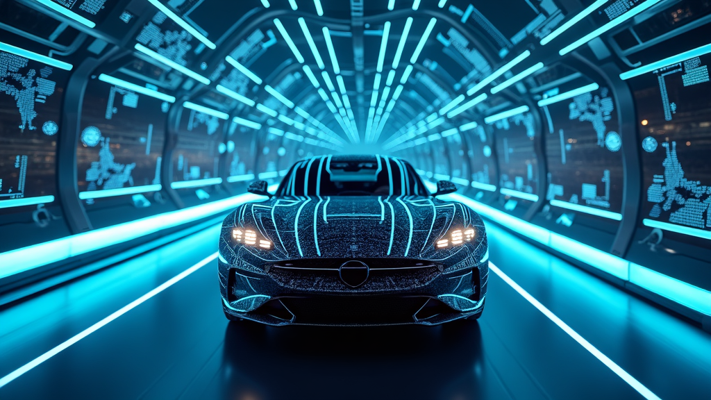 Túnel de escaneo con IA para vehículos de alquiler, una tecnología clave en los cobros automatizados.